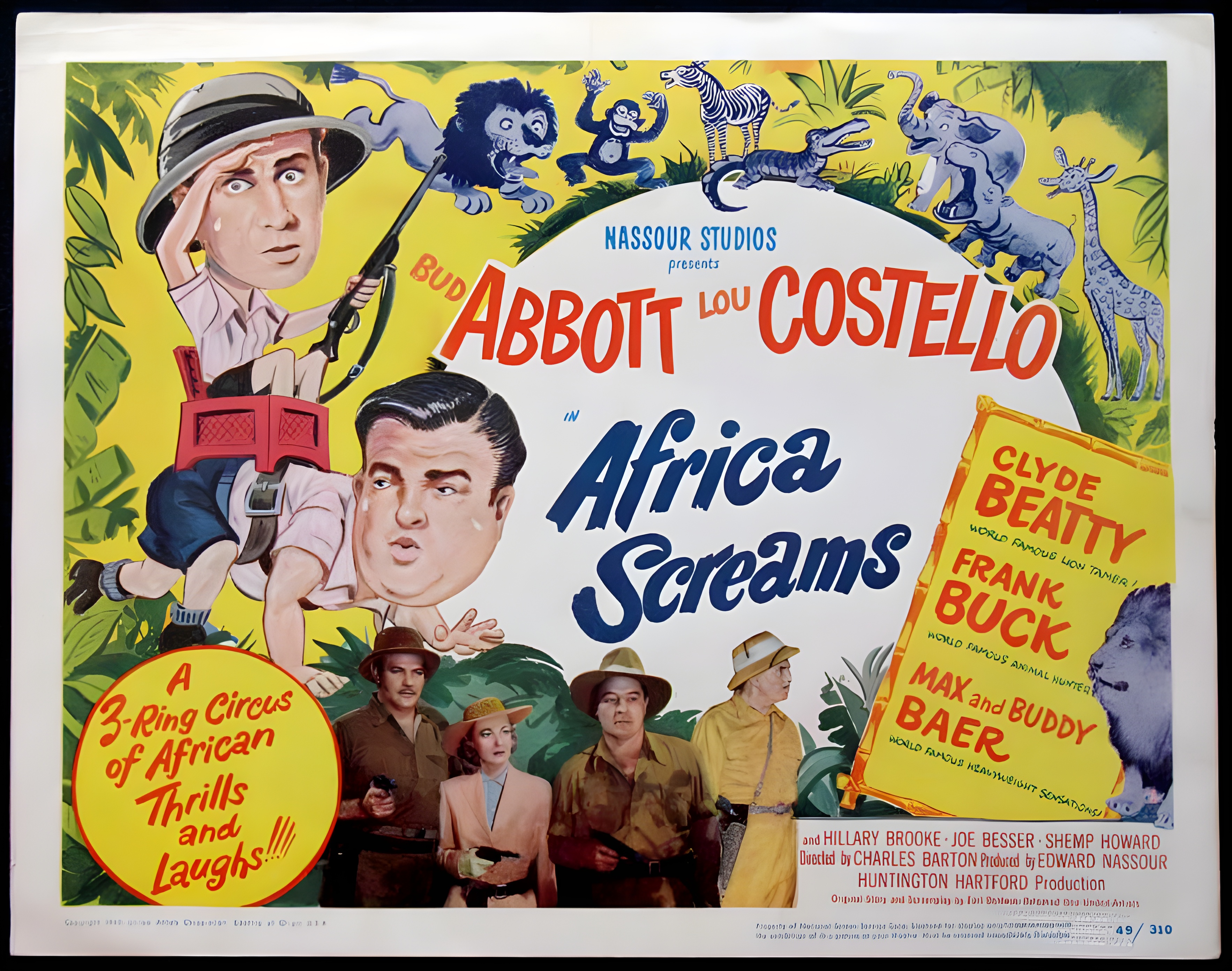 Africa Screams 1949 drive in movie channel