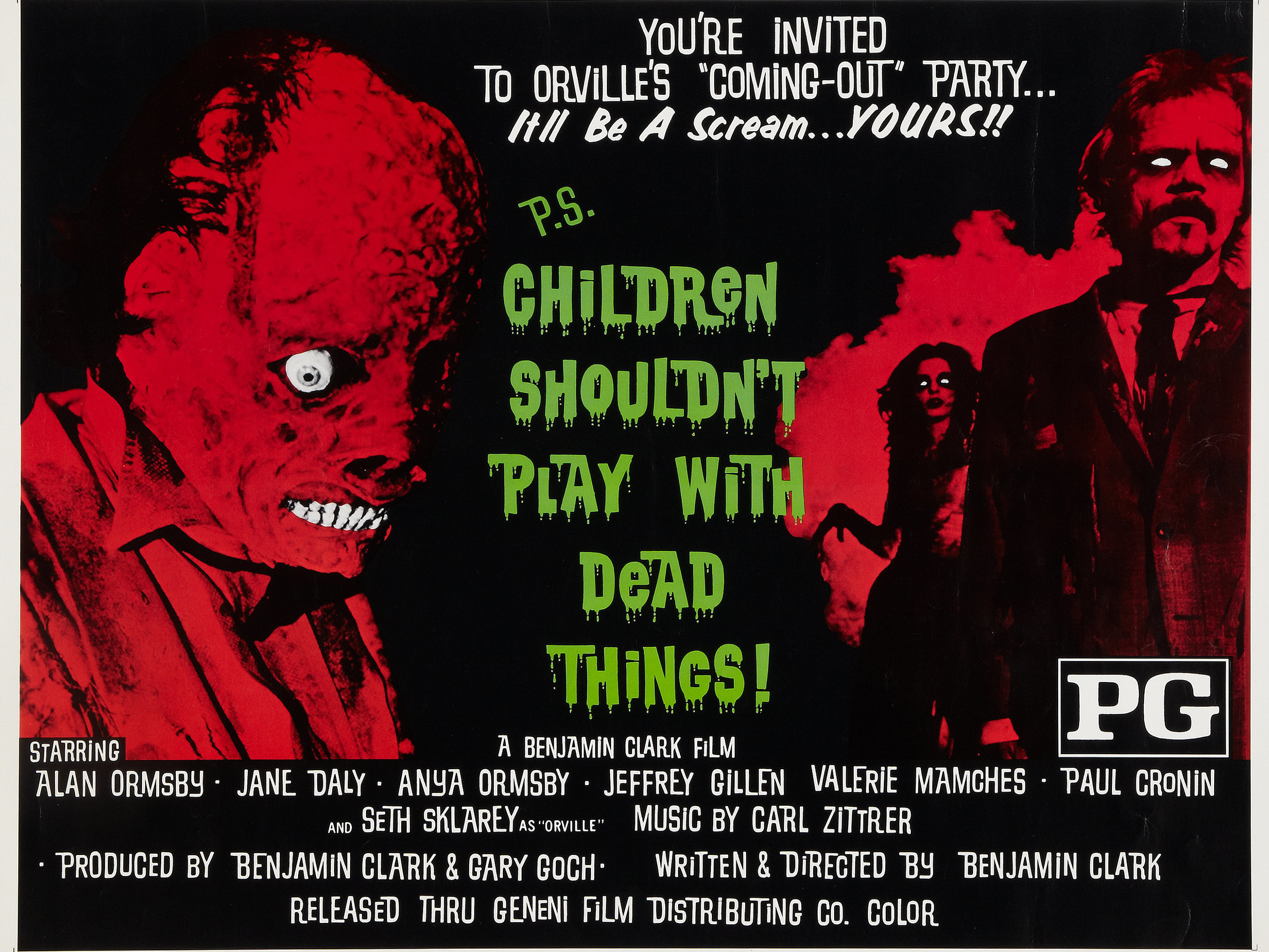 Children Shouldn't Play with Dead Things 1972 drive in movie channel
