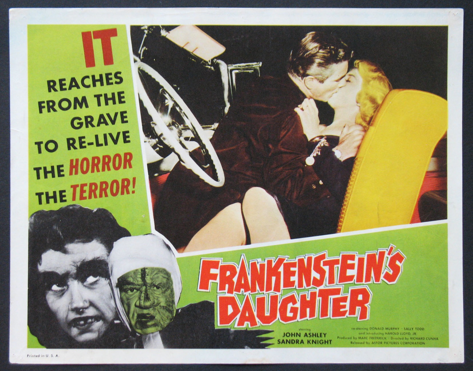 LA FILLE DE FRANKENSTEIN 1958 drive in movie channel