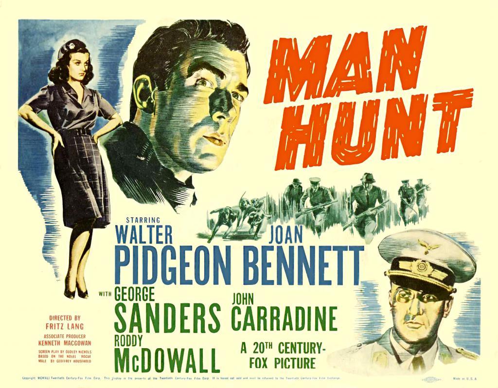 Man Hunt 1941 drive in movie channel