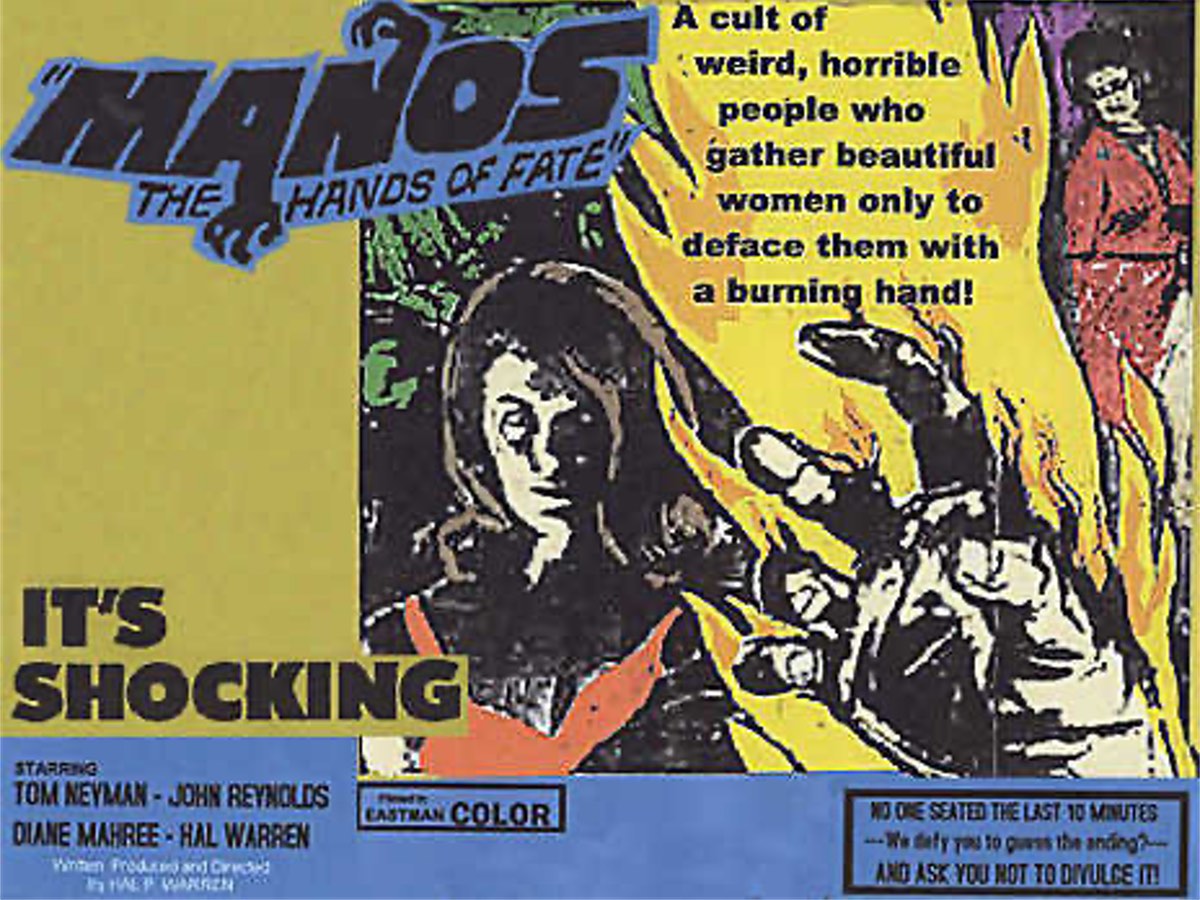 Manos The Hands of Fate 1966 drive in movie channel