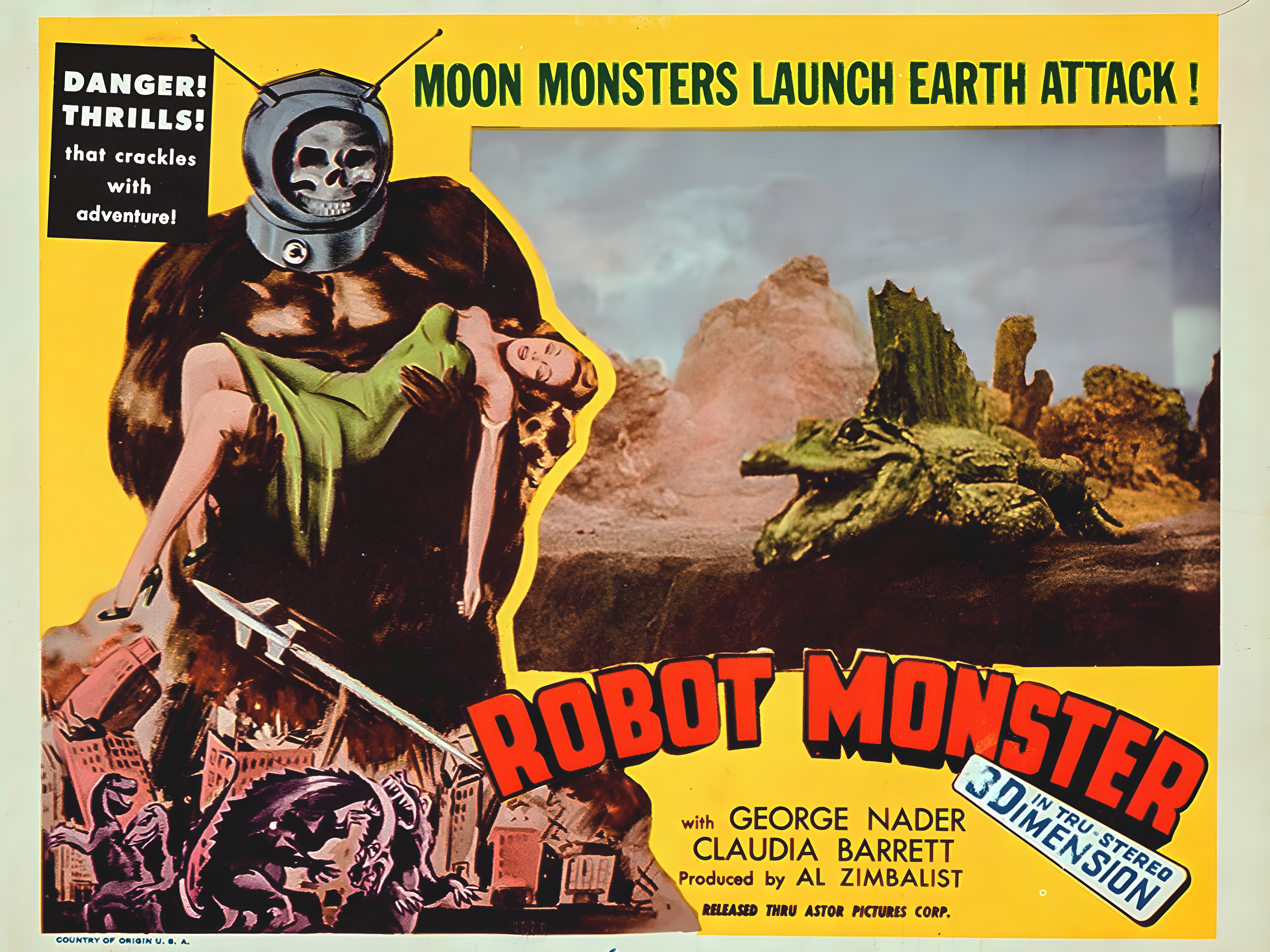Robot Monster 1953 drive in movie channel