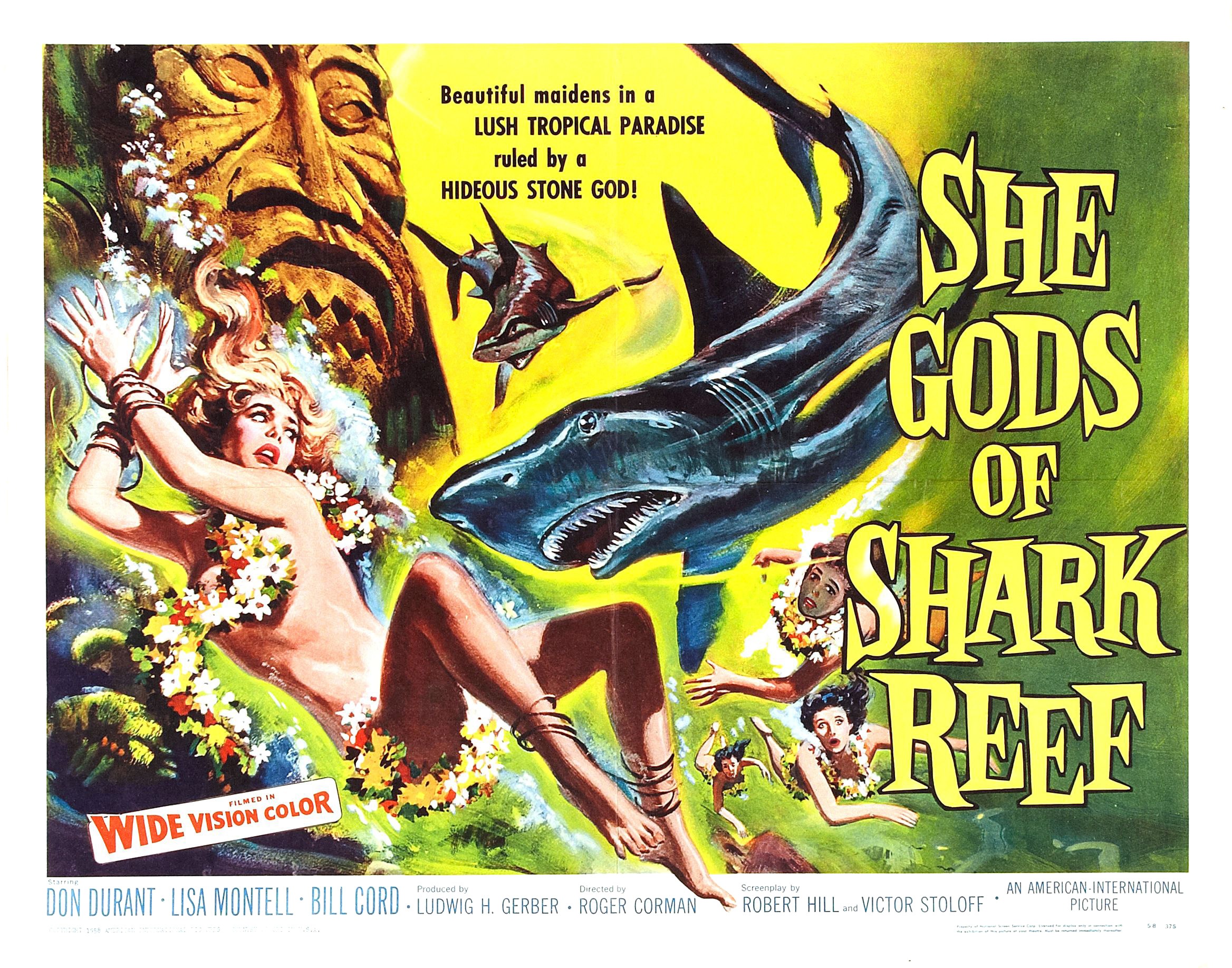 She Gods of Shark Reef 1958 drive in movie channel