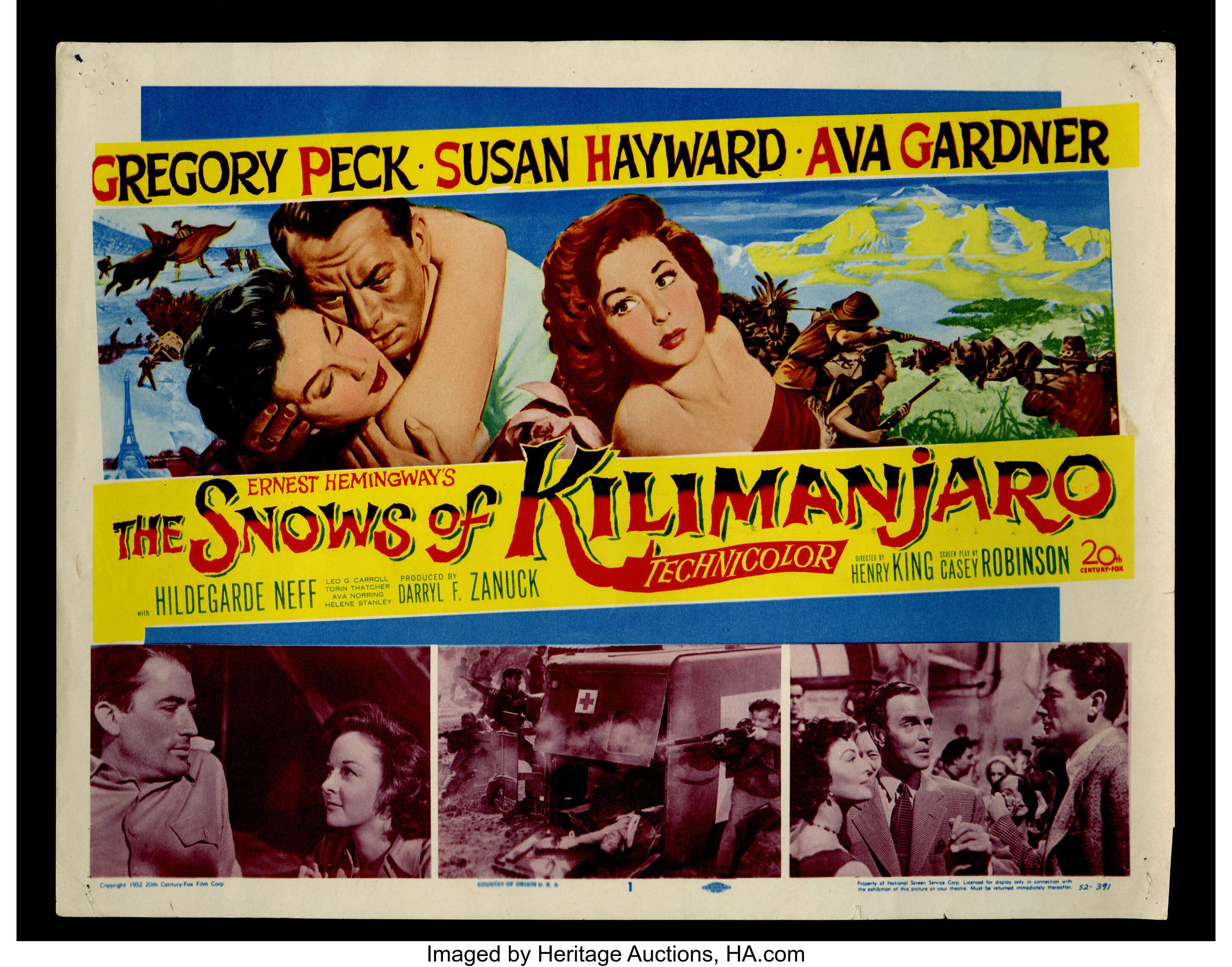 Les Neiges du Kilimandjaro 1952 drive in movie channel